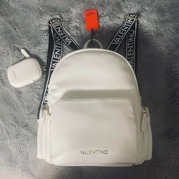 Valentino White Mini Backpack
